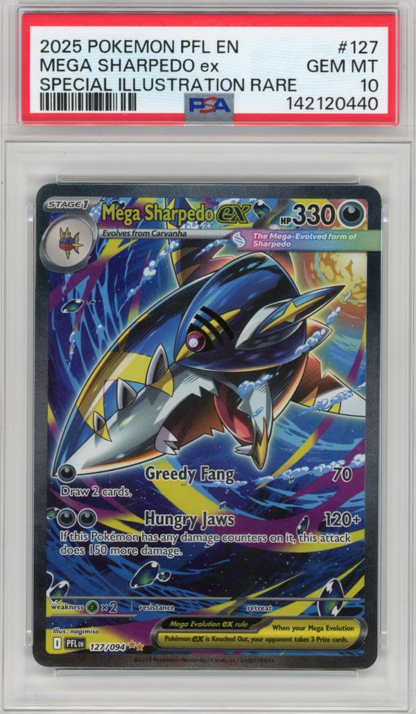 MEGA SHARPEDO ex - SPECIAL ILLUSTRATION RARE